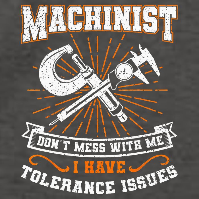 Machinist With Tolerance Issues Machinist Funny Gift Vector Backpack