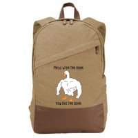 Mess With The Honk You Get The Bonk Cotton Canvas Backpack