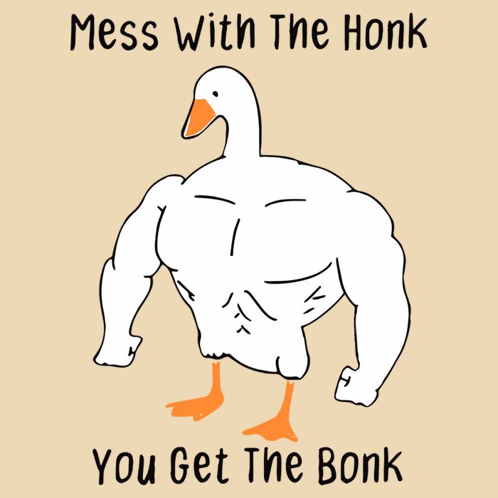 Mess With The Honk You Get The Bonk Drawstring Bag