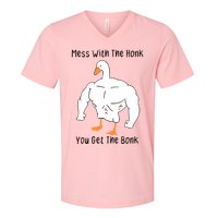 Mess With The Honk You Get The Bonk V-Neck T-Shirt