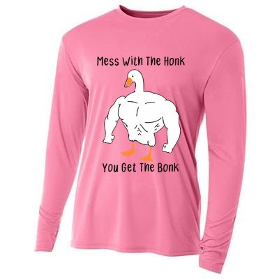 Mess With The Honk You Get The Bonk Cooling Performance Long Sleeve Crew