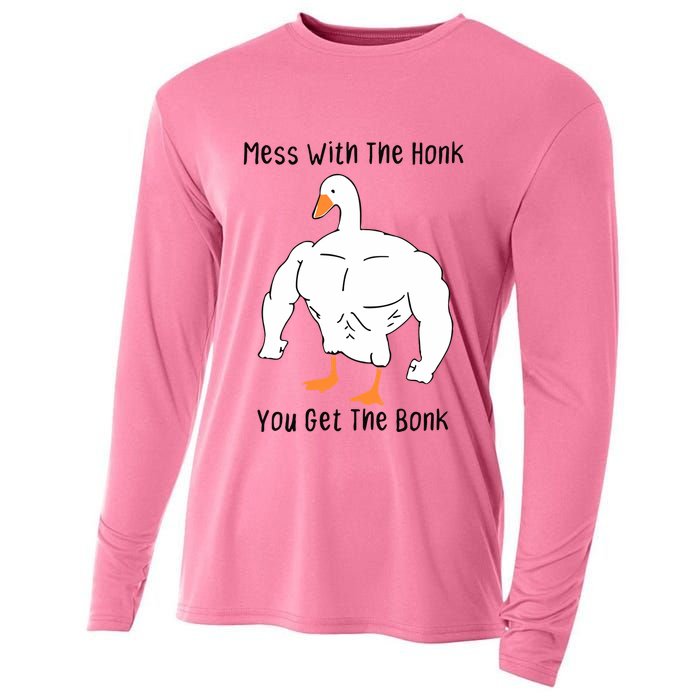 Mess With The Honk You Get The Bonk Cooling Performance Long Sleeve Crew