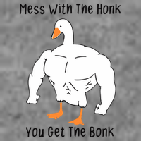 Mess With The Honk You Get The Bonk Hooded Wearable Blanket