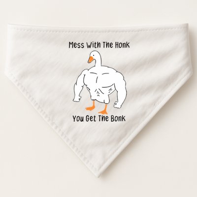 Mess With The Honk You Get The Bonk USA-Made Doggie Bandana