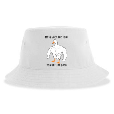 Mess With The Honk You Get The Bonk Sustainable Bucket Hat