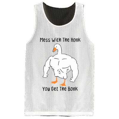 Mess With The Honk You Get The Bonk Mesh Reversible Basketball Jersey Tank