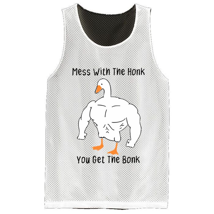 Mess With The Honk You Get The Bonk Mesh Reversible Basketball Jersey Tank