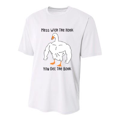 Mess With The Honk You Get The Bonk Youth Performance Sprint T-Shirt