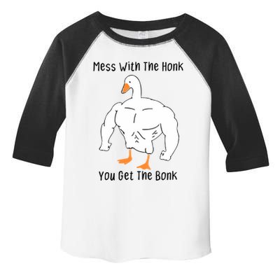 Mess With The Honk You Get The Bonk Toddler Fine Jersey T-Shirt