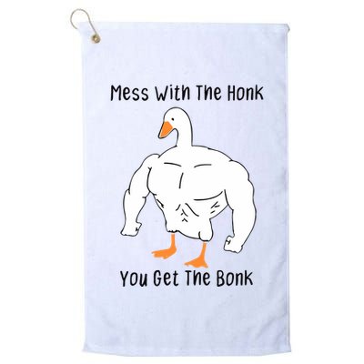 Mess With The Honk You Get The Bonk Golf Towel