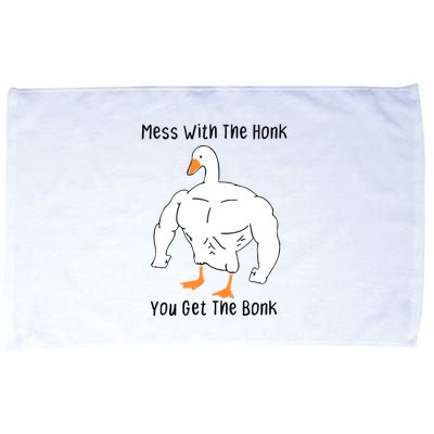 Mess With The Honk You Get The Bonk Microfiber Hand Towel