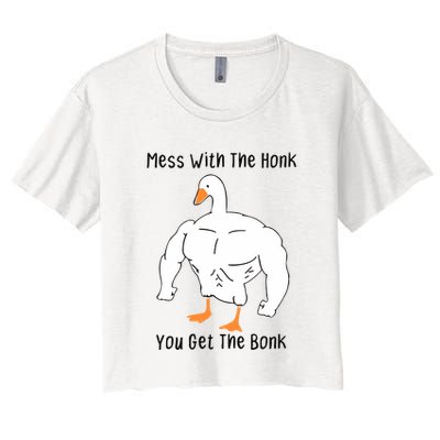 Mess With The Honk You Get The Bonk Crop Top