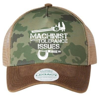 Machinist With Tolerance Issues.Machinist Funny Legacy Tie Dye Trucker Hat