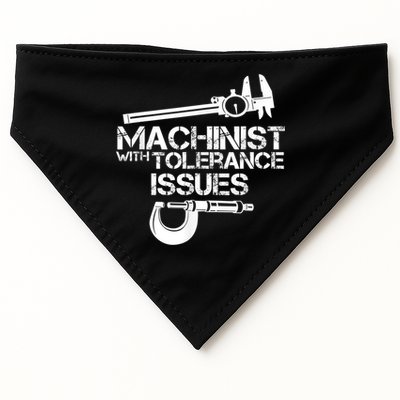 Machinist With Tolerance Issues.Machinist Funny USA-Made Doggie Bandana