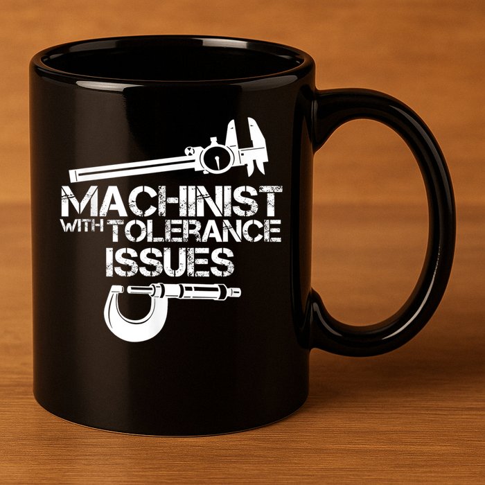 Machinist With Tolerance Issues.Machinist Funny 11oz C Handle Ceramic Mug