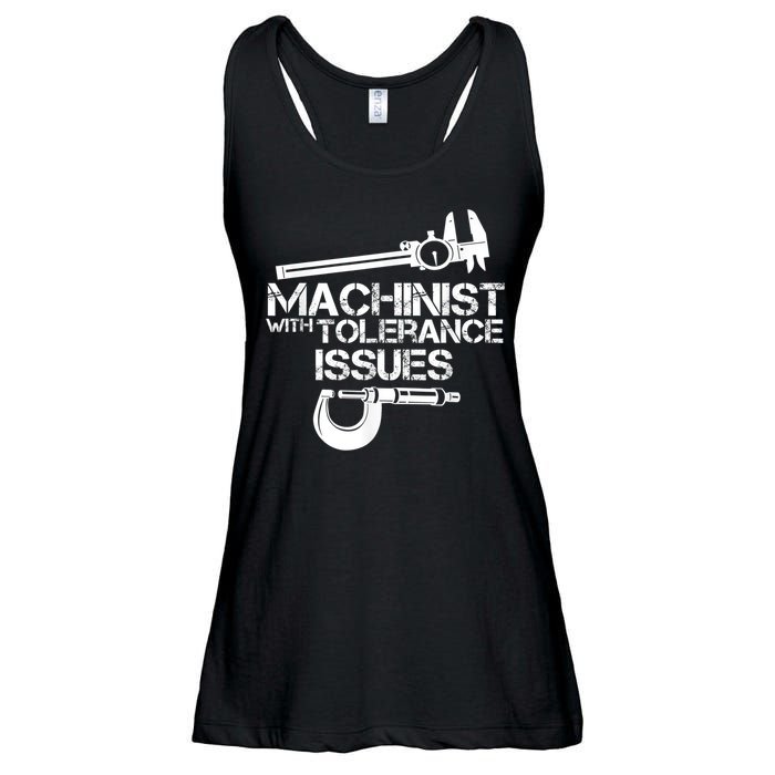 Machinist With Tolerance Issues.Machinist Funny Ladies Essential Flowy Tank