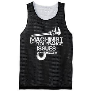 Machinist With Tolerance Issues.Machinist Funny Mesh Reversible Basketball Jersey Tank