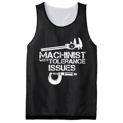 Machinist With Tolerance Issues.Machinist Funny Mesh Reversible Basketball Jersey Tank