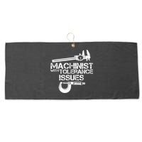 Machinist With Tolerance Issues.Machinist Funny Large Microfiber Waffle Golf Towel