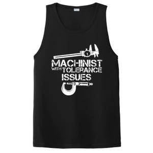 Machinist With Tolerance Issues.Machinist Funny PosiCharge Competitor Tank