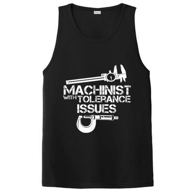 Machinist With Tolerance Issues.Machinist Funny PosiCharge Competitor Tank