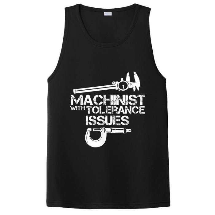 Machinist With Tolerance Issues.Machinist Funny PosiCharge Competitor Tank