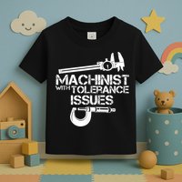 Machinist With Tolerance Issues.Machinist Funny Toddler T-Shirt