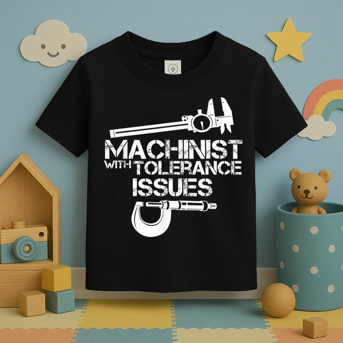 Machinist With Tolerance Issues.Machinist Funny Toddler T-Shirt