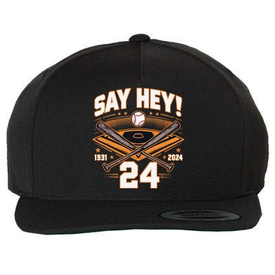 Mays Willie Tribute San Francisco Say Hey 1931 2024 Wool Snapback Cap