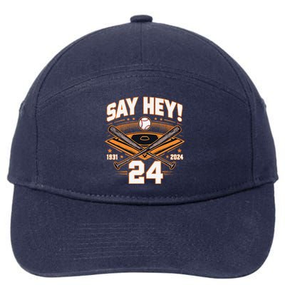 Mays Willie Tribute San Francisco Say Hey 1931 2024 7-Panel Snapback Hat