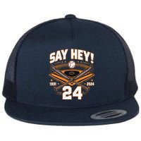 Mays Willie Tribute San Francisco Say Hey 1931 2024 Flat Bill Trucker Hat