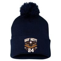 Mays Willie Tribute San Francisco Say Hey 1931 2024 Pom Pom 12in Knit Beanie