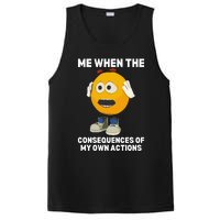 Me When The Consequences Of My Own Actions Funny Emoji PosiCharge Competitor Tank