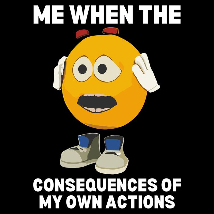 Me When The Consequences Of My Own Actions Funny Emoji Wool Snapback Cap