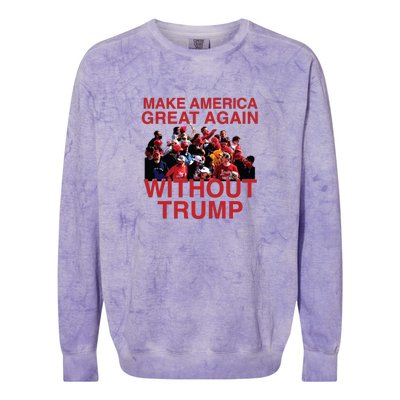 MAGA WO Trump Colorblast Crewneck Sweatshirt