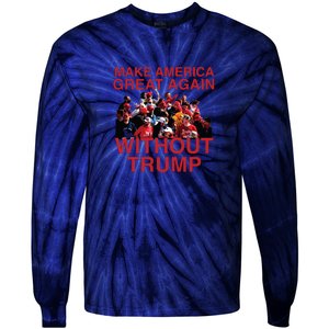 MAGA WO Trump Tie-Dye Long Sleeve Shirt