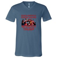 MAGA WO Trump V-Neck T-Shirt