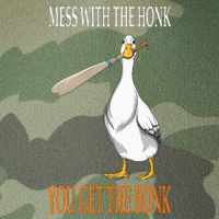 Mess With The Honk Goose Game Gamer Wooden Club Computer Legacy Tie Dye Trucker Hat