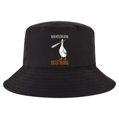 Mess With The Honk Goose Game Gamer Wooden Club Computer Cool Comfort Performance Bucket Hat