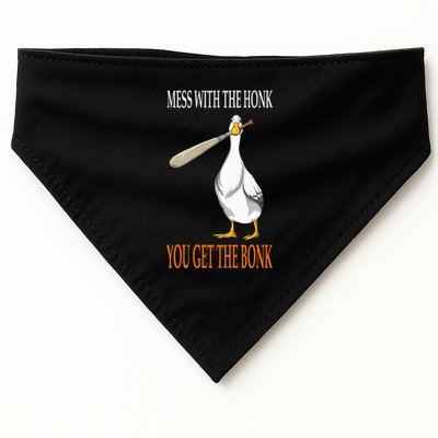 Mess With The Honk Goose Game Gamer Wooden Club Computer USA-Made Doggie Bandana