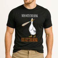 Mess With The Honk Goose Game Gamer Wooden Club Computer Performance Shirt