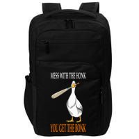 Mess With The Honk Goose Game Gamer Wooden Club Computer Impact Tech Backpack