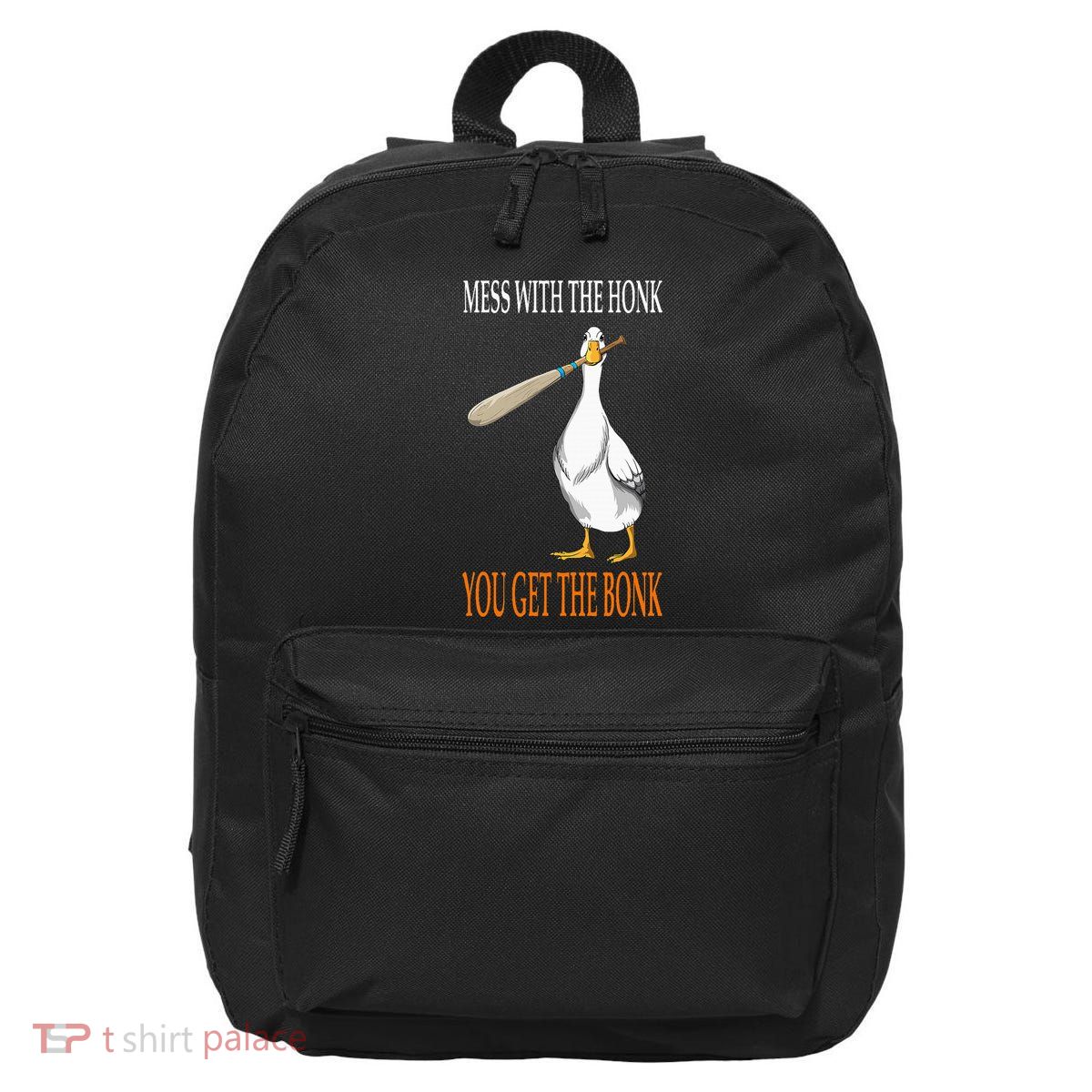 Mess With The Honk Goose Game Gamer Wooden Club Computer 16 in Basic Backpack