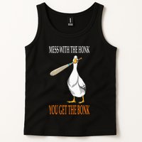 Mess With The Honk Goose Game Gamer Wooden Club Computer Tank Top