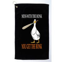 Mess With The Honk Goose Game Gamer Wooden Club Computer Golf Towel