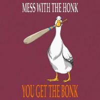 Mess With The Honk Goose Game Gamer Wooden Club Computer 16oz Travel Tumbler