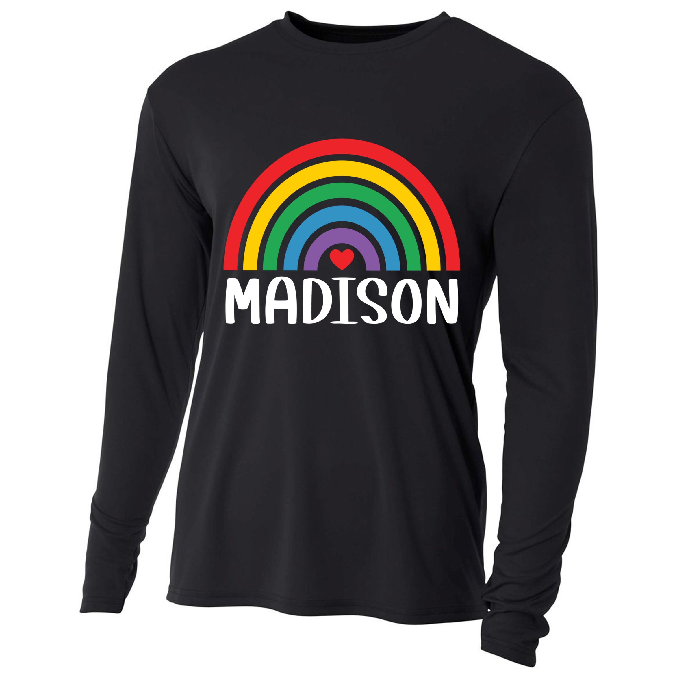 Madison Wisconsin Travel I Love Madison Usa Gift Cooling Performance Long Sleeve Crew