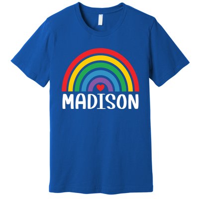 Madison Wisconsin Travel I Love Madison Usa Gift Premium T-Shirt