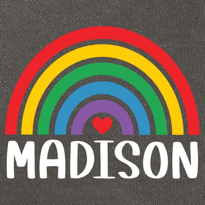 Madison Wisconsin Travel I Love Madison Usa Gift Cotton Canvas Backpack