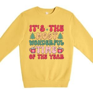 Most Wonderful Time Of The Year Festive Graphic Premium Crewneck Sweatshirt